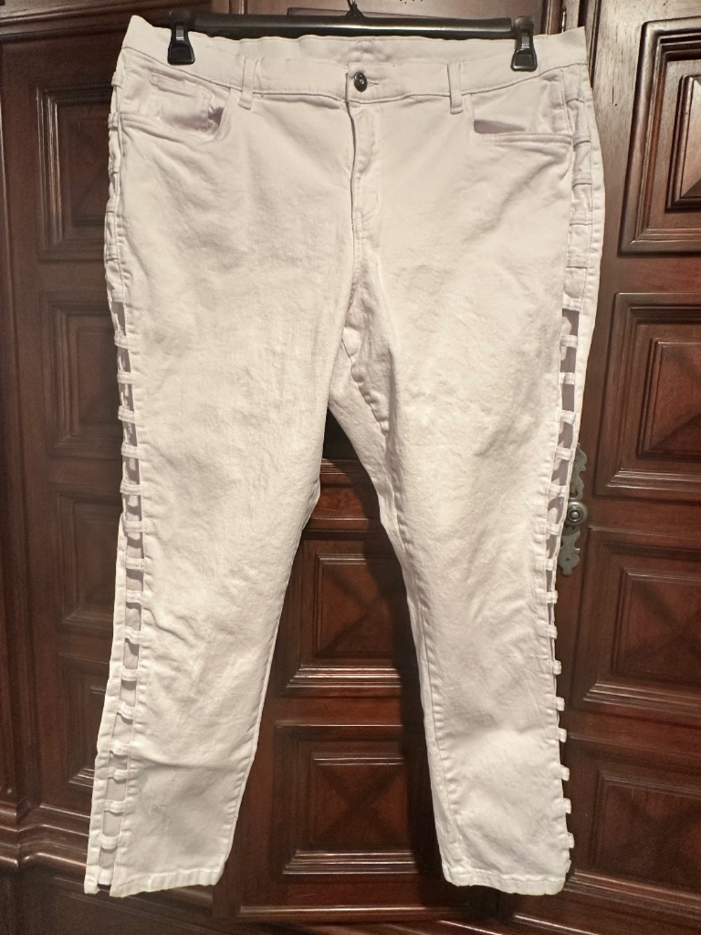 VENUS size 18 or 22 White Jeans See through legs Sexy and unique! Stretchy